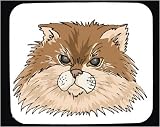 Mouse Pad with head, himalayan, cat, face, feline, maltese