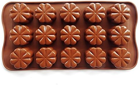 Ainest New Silicone Chocolate Cake Biscuit Candy Decorating Mould Mold Jelly Baking Pan M13 FLOWERS