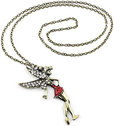 1 x Necklace Pendent Fashion Jewelry Long Chain Collier Sweater Charms KMO03 Fairy Rhinestone