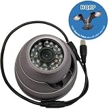 HQRP Dome Outdoor CCTV Security Surveillance CCD Camera compartible with Q-See QT518 QT5116 QC444 QT428 QS408 QC40196 QT528 QT526 plus HQRP Coaster