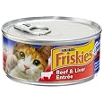 Friskies Cat Food Classic Pate, Special Diet Beef & Liver Entree, 5.5-Ounce Cans (Pack of 24)