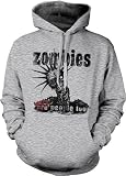 Zombies Were People Too Mens Horror Sweatshirt, Funny Punk Zombie Pullover Hoodie