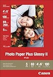 Canon Photo Paper Plus Glossy II, 4 x 6 Inches, 100 Sheets (2311B023)