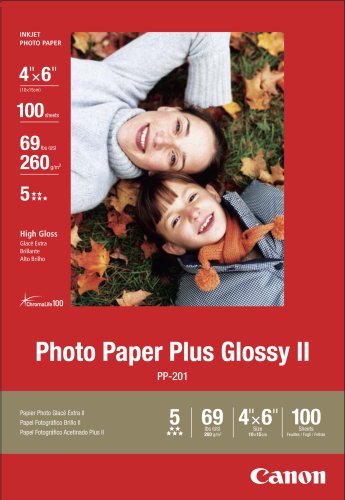 Childrens Toyshop  Office Products : Canon Photo Paper Plus Glossy II, 4 x 6 inches, 100 Sheets (2311B023)