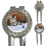 Limited Edition Violano 3-in-1 Golf Divot & Ball Marker Tool Tabby Cat