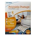 DYMO Printable Postage Stamp Sheets by Endicia for Inkjet or Laser Printers, 8 Sheets, 192 Stamp Labels, Mac/PC, Software Included