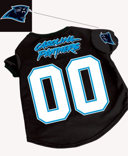 Officially Licensed by the NFL - Carolina Panthers Dog Football Jersey - X-Large (XL)