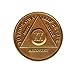 20 Year Bronze AA (Alcoholics Anonymous) - Sober/Sobriety/Birthday/Anniversary/Recovery/Medallion/Coin/Chip by Generic