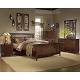 Canton Maloney King Panel 5pc Bedroom Set in Cherry
