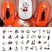 Halloween Nail Decals Assortment #4 - WaterSlide Nail Art Decals - Salon Quality!