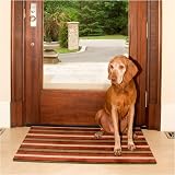 Bowsers Designer Place Mat - Chocolate Bones Designer Eco-Friendly Door Mat Fabric: Microfiber - Cho