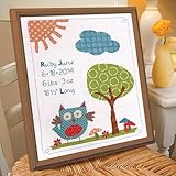 BUCILLA 46187 Woodland Baby Counted Cross Stitch Birth Record Kit, 10-Inch by 13-Inch