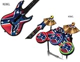Protective skins for Guitar Hero 4 "World Tour" Guitar and Drum Set - fits Xbox 360, PS3, PS2 - REBE