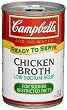 Campbell's Red & White Low Sodium Chicken Broth, 10.5-Ounce Cans (Pack of 12)