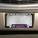New York Mets Black Plastic License Plate Frame