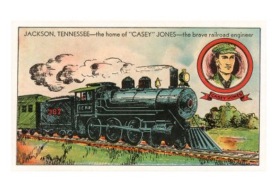 Jackson, Tennessee, Home of Casey Jones ~ Print