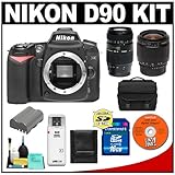 Nikon D90 Digital SLR Camera + Tamron 28-80mm + 70-300mm Di Macro Lens + 16 ....