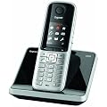 Gigaset S810 Schnurlostelefon (4,6 cm (1,8 Zoll) TFT-Farbdisplay, Freisprecheinrichtung) stahlgrau