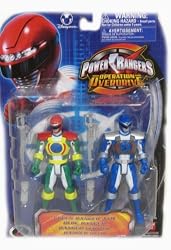 Power Rangers Operation Over-Drive Green Ranger and Blue Ranger Action Figure Set