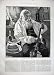 1883 King Fine Art Old Bearded Man Smoking Pipe Gun