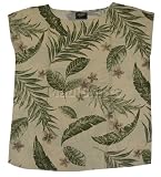 Pullover Blouse - Hawaiian Night Whisper Cap Sleeve Side Slits Women's Hawaiian Aloha Pupu Top