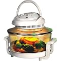 White Halogen Oven Cooker for healthy and fast cooking includes �50 of accessories includes extender ring, lid holder, low rack, high rack, forks, frying pan, steamer