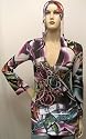 Ed Hardy by Audigier Lady langarm V-Neck Knit Hoody True Love Roses
