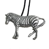 Cape Mountain Zebra Pewter Pendant, Endangered Species Collection