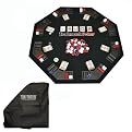 Trademark Poker Texas Traveller Folding Poker Table and Chip Set