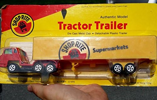 1976 SHOP RITE SUPERMARKETS "STORE PROMO" Tractor Trailer Truck Bank in 1:43 Scale