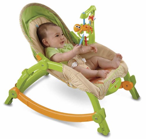 Buy Low Price Cozy Fisher-Price Newborn-To-Toddler Portable Rocker, Lizards T2518