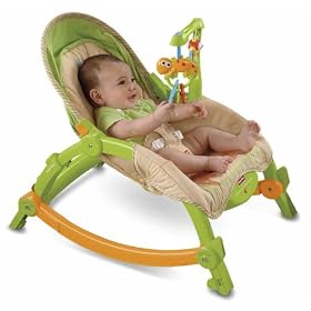 Fisher-Price Newborn-To-Toddler Portable Rocker, Lizards