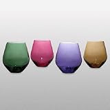 Lenox Tuscany Harvest Assorted Crystal Wine Tumblers - 4 Colors Assorted