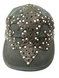 Doctrine Apparel Legends Rock Cap Metal Studded Leather Fleur De Lis Rocker Cap