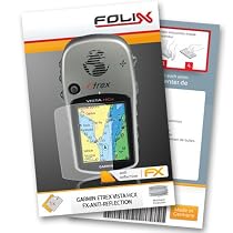 FoliX FX-Antireflex Displayschutzfolie f&uuml;r Garmin Etrex Vista HCx / HC-x - Displayschutz antireflektierend!