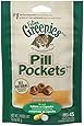 FELINE GREENIES PILL POCKETS Treats for Cats Chicken Flavor - 1.6 oz. 45 Count (Pack of 6)