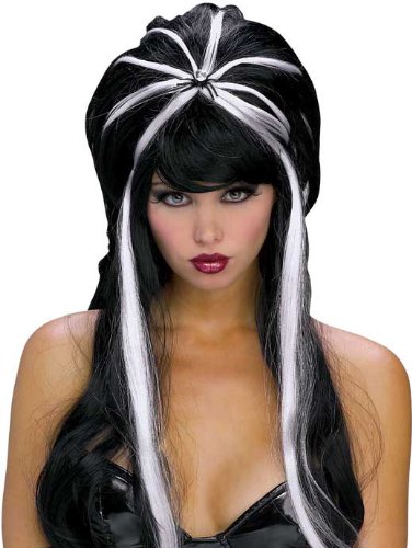 Rubie's Costume Jeweled Streaked Spider Witch Wig