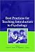 Search : Best Practices For Teaching Introduction To Psychology
