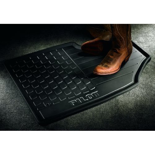 Honda Pilot Genuine Factory OEM 08P13-SZA-110 All Season BLACK Floor Mats 2009 - 2012 (complete set includes all 3 rows of mats)