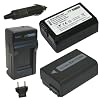 Wasabi Power Battery (2 Pack) and Charger for Sony NP-FW50 and Sony Alpha NEX-3, NEX-5, NEX-5R, NEX-5N, NEX-6, NEX-7, NEX-C3, SLT-A33, SLT-A35, SLT-A37, SLT-A55V