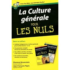Coffret Culture g�n�rale poche pour les nuls : 2 livres : Histoire, g�ographie, art, litt�rature - Science, religion, philosophie, soci�t�