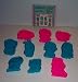 Plastic Animal Cookie Cutter Set with Imprints on Top (11 Cutters)