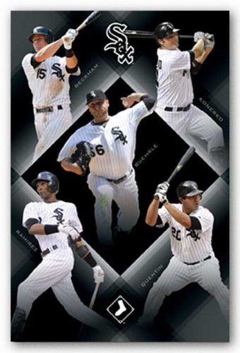 (22x34) Chicago White Sox (Beckham, Konerko, Buehrle, Quentin, Ramirez) Sports Poster Print