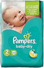 Pampers Windeln Baby Dry Gr. 2 Mini 3-6 kg Sparpack, 2er Pack (2 x 42 St&uuml;ck)