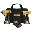 DEWALT DCK210S2 12-Volt Max Screwdriver / Impact Driver Combo Kit