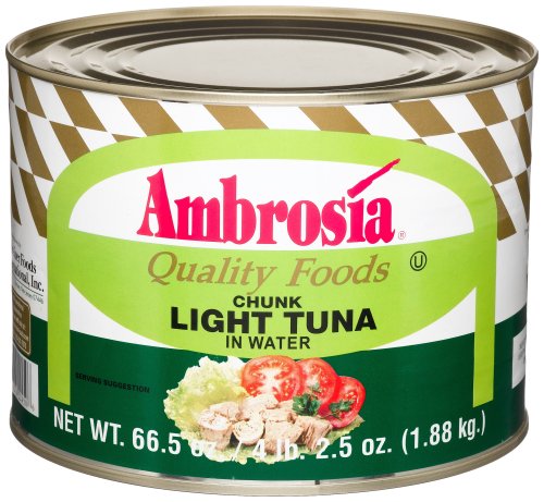 Ambrosia Chunk Light Tuna In Water, 66.5-Ounce Can