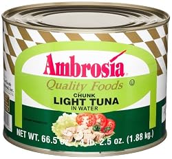 Ambrosia Chunk Light Tuna In Water, 66.5-Ounce Can