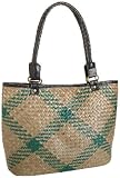 Magid Matte Straw Tote,Green/Khaki,one size Review
