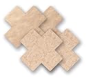 Nippies Beige Creme Cross Waterproof Self Adhesive Fabric Nipple Cover Pasties