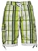 CrossHatch Short de Surf Brite Homme Vert avec Tongs GRATUITES